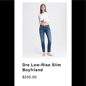 Dre low rise ankle slim boyfriend rag and bone